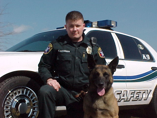 David with police dog